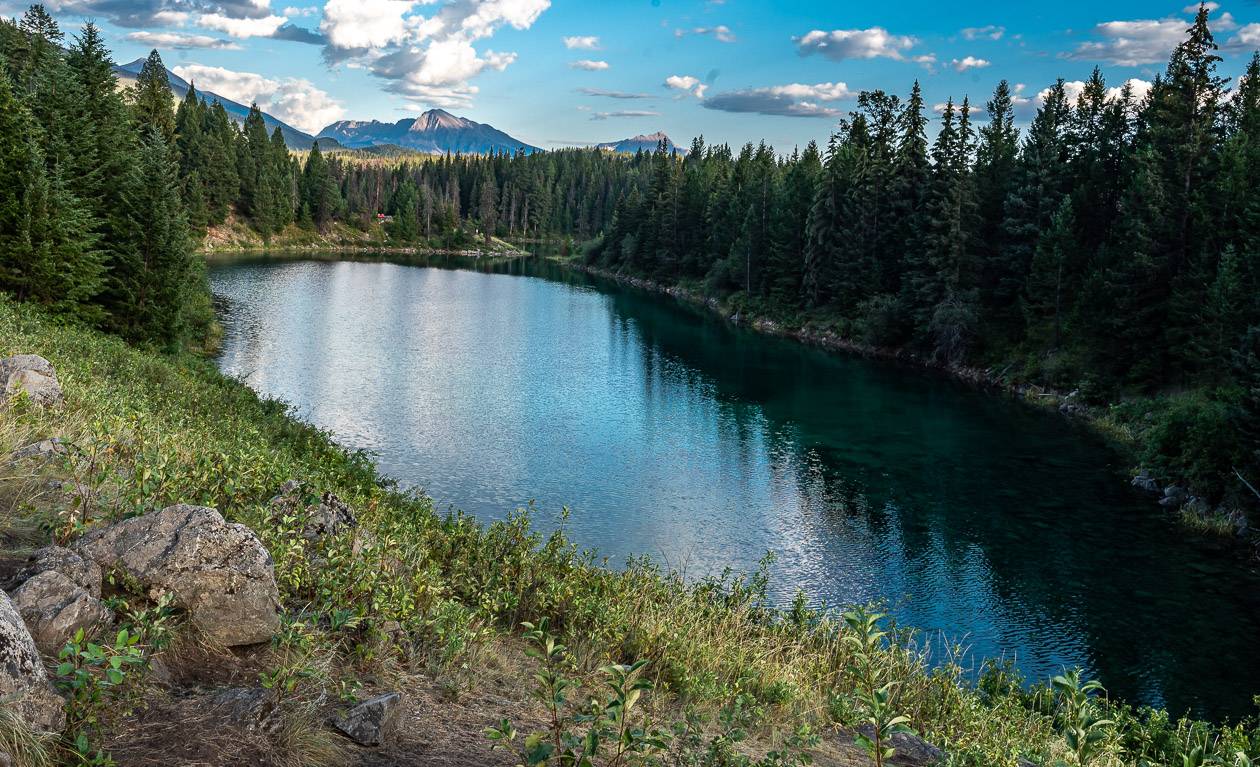 Most of the lakes are an incredible turquoise blue colour