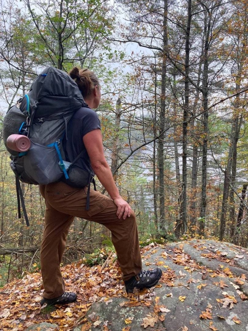 Over Canadian Shield rock