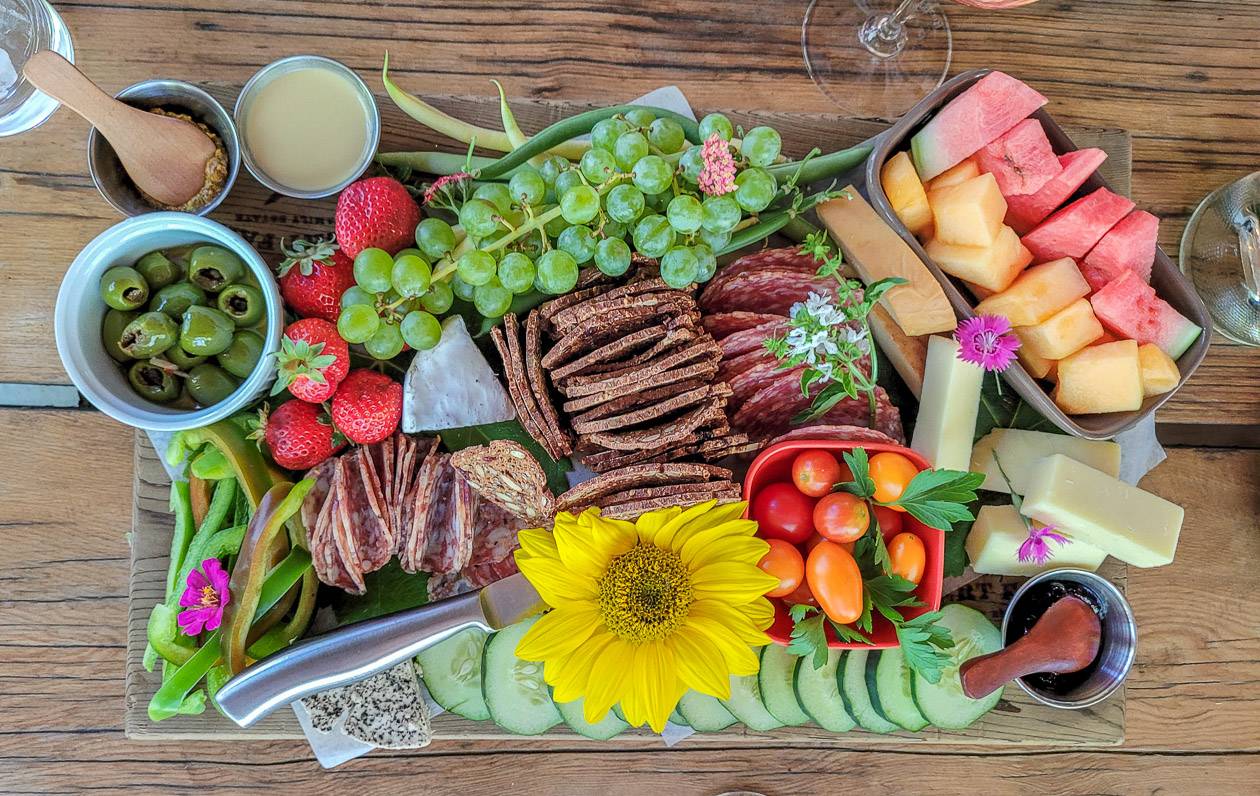 The most beautiful charcuterie board I've ever seen - and delicious too