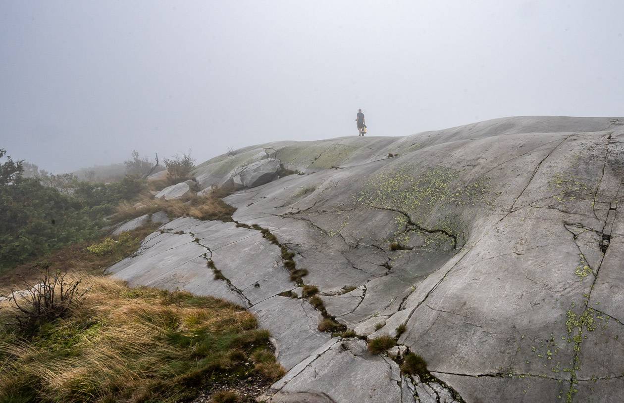 We climbed Silver Peak in the fog - a 1.5 hour detour off the main trail