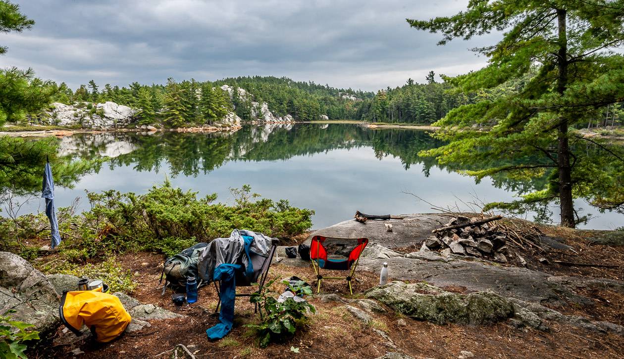 Our campsite at Silver Lake