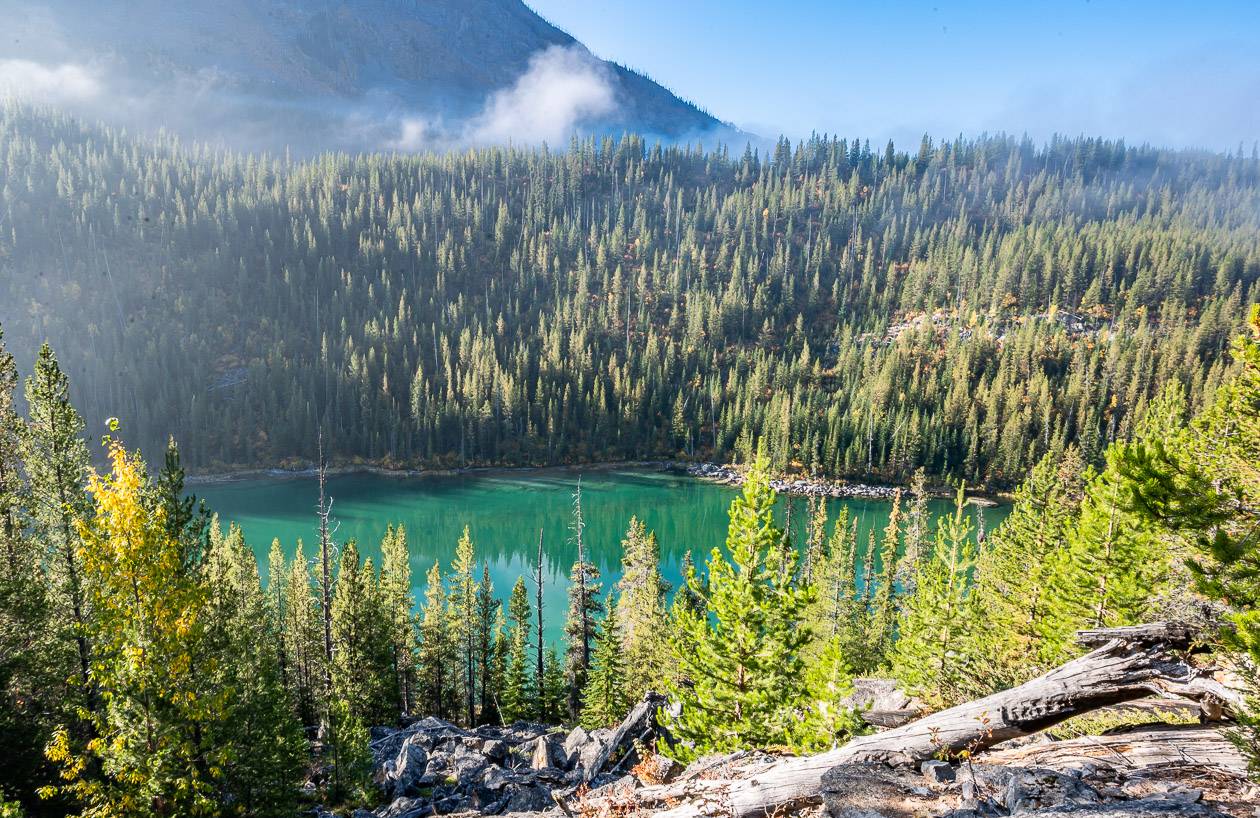 Looking down on Vista Lake