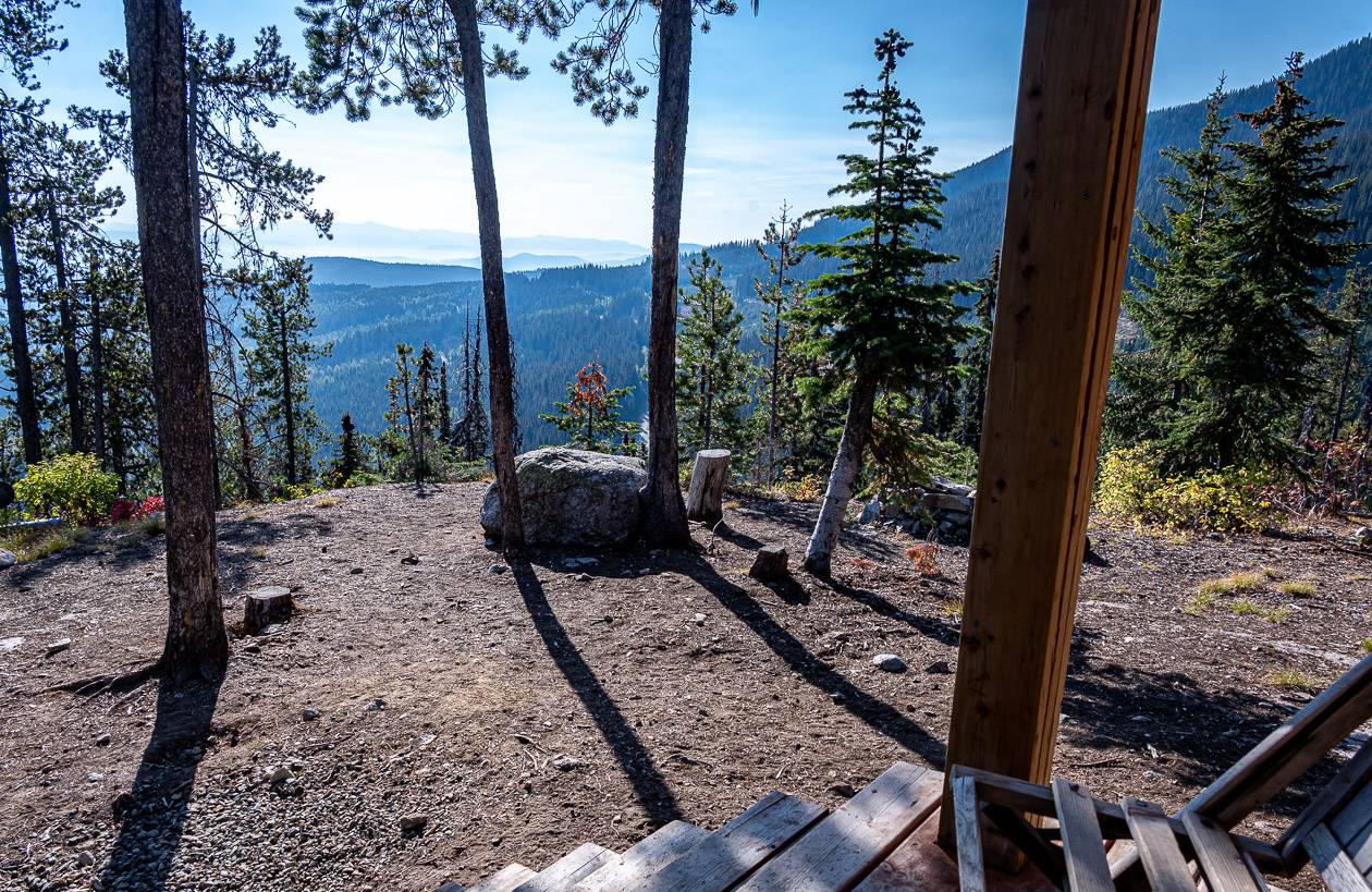 The view from Eagle's Nest Cabin