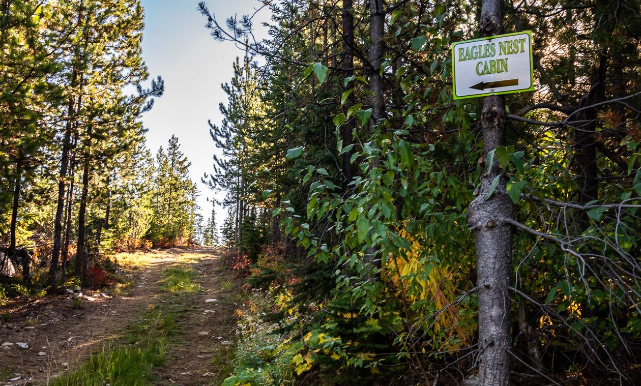 The trails are well signed to the Rossland Range Cabins