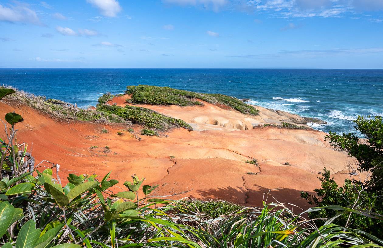 The amazing Red Rocks in Dominica