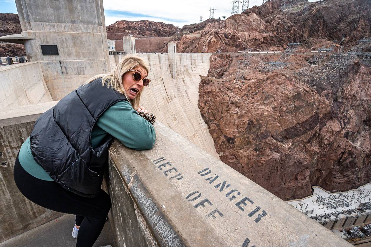 Mind the danger sign when you're visiting the Hoover Dam