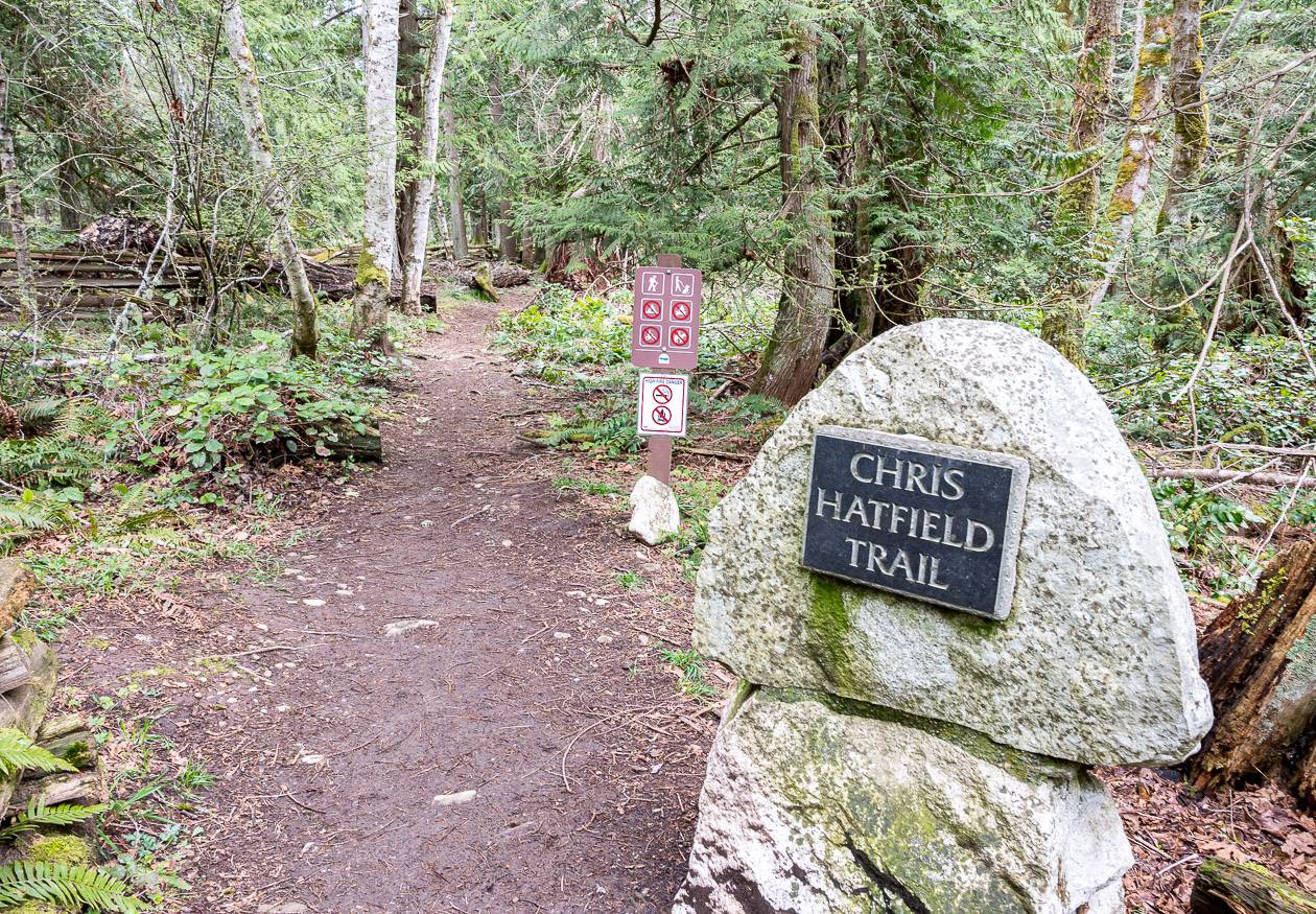 The Chris Hatfield trailhead