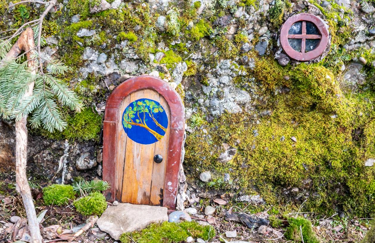 Fairy doors seen on the Mount Erskine hike