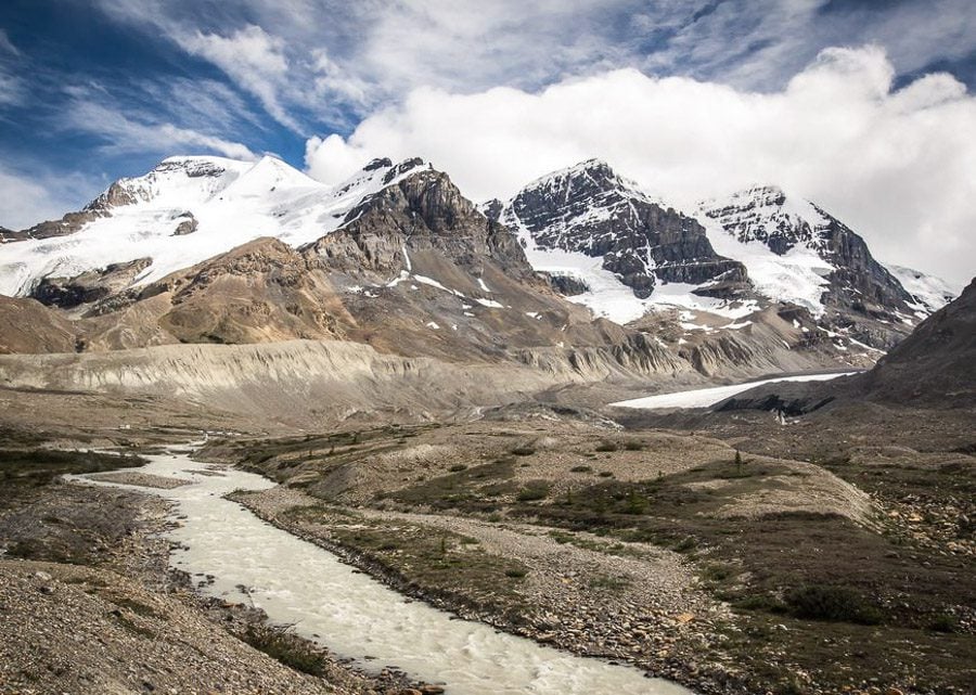 A view of the Columbia Icefield