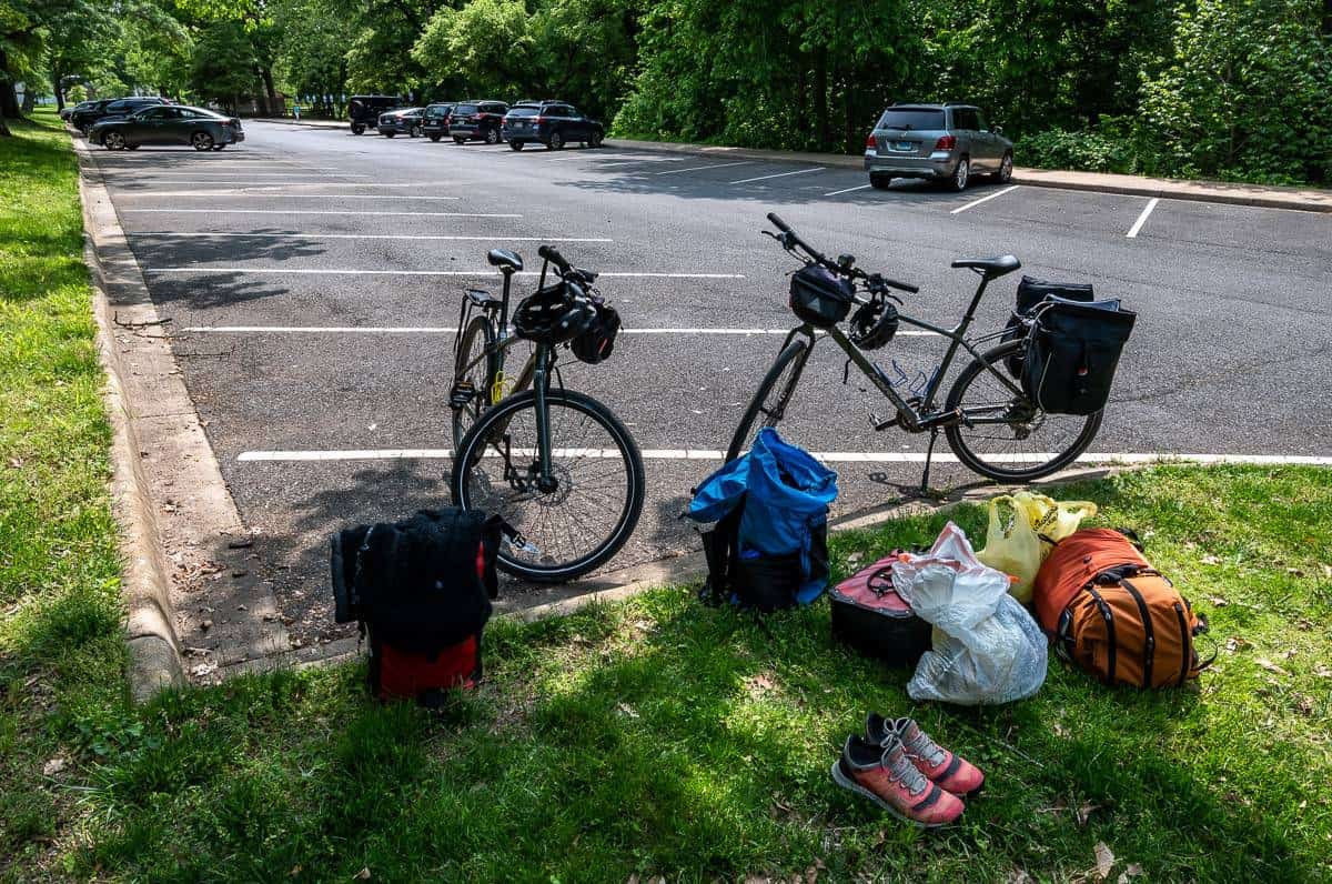 And we're finished, 14 miles shy of the "0" marker in Washington, DC