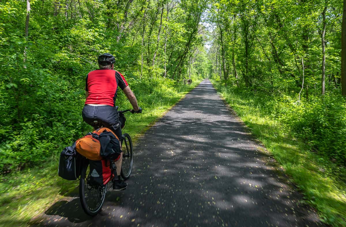 Some long straightaways made for fast cycling 