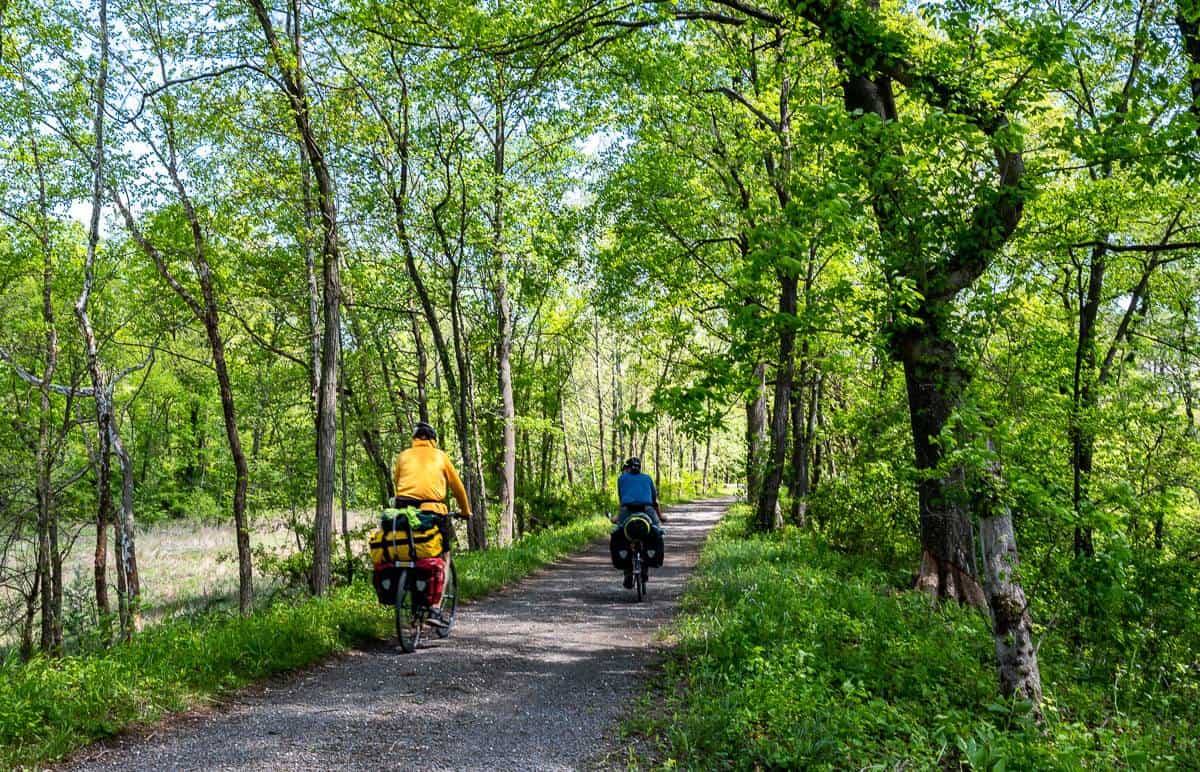 Most of the cyclists we saw were doing the C&O bike trail self-supported