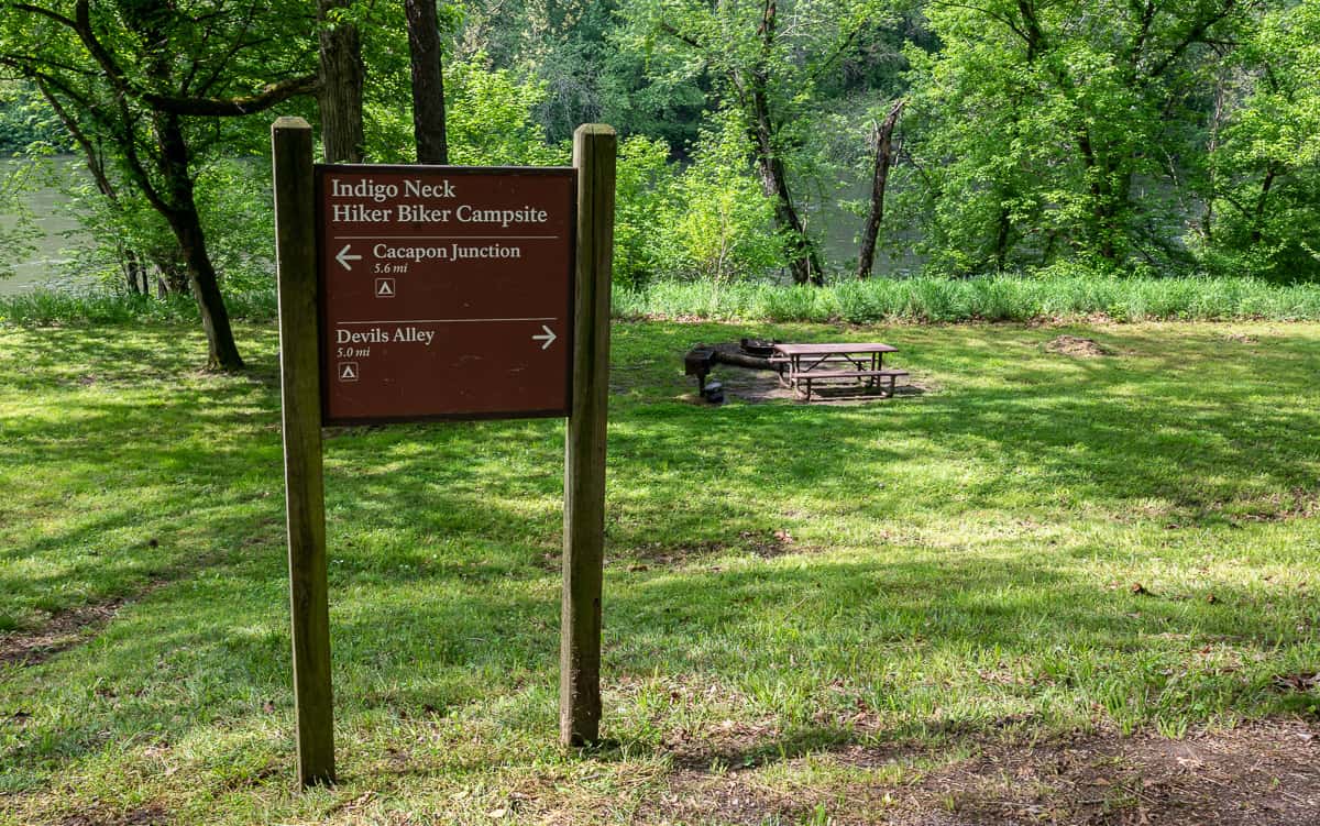 Campsites on the C&C Canal Towpath are well signed 