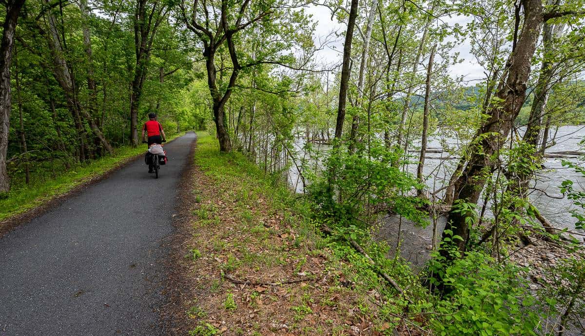 Lovely biking beside the Potomac River