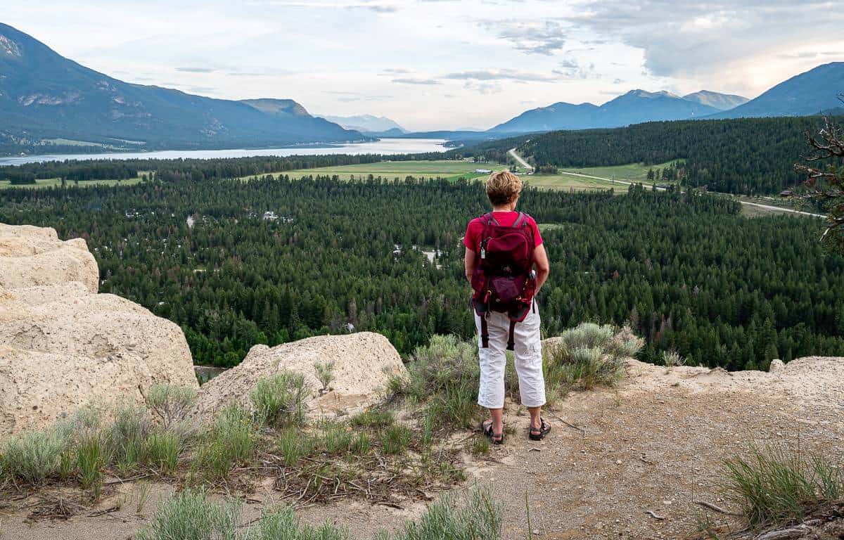 Me looking out from the top of the Hoodoos Trail about a 20 minute drive away from Invermere