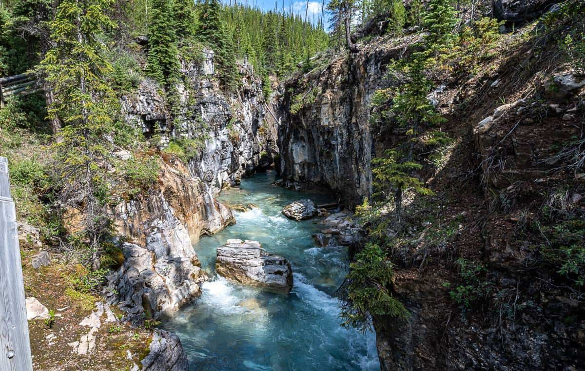 Looking up the start of Marble Canyon