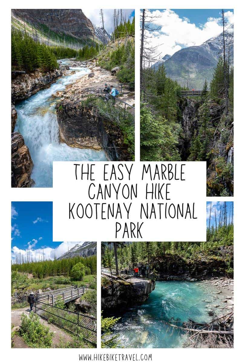 The easy Marble Canyon hike in Kootenay National Park