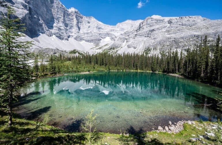 The second of the Memorial Lakes in Kananaskis Country