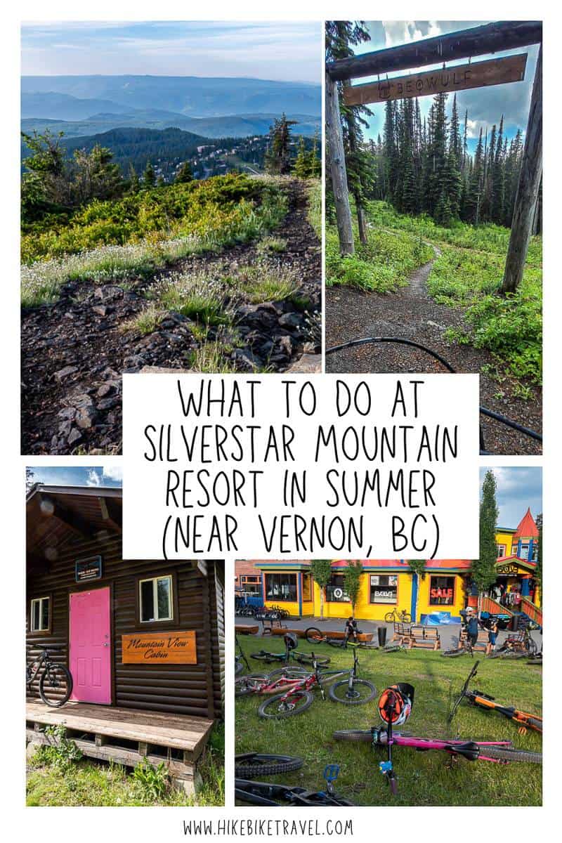 What to do at SilverStar Mountain Resort in summer and fall - located near Vernon, BC