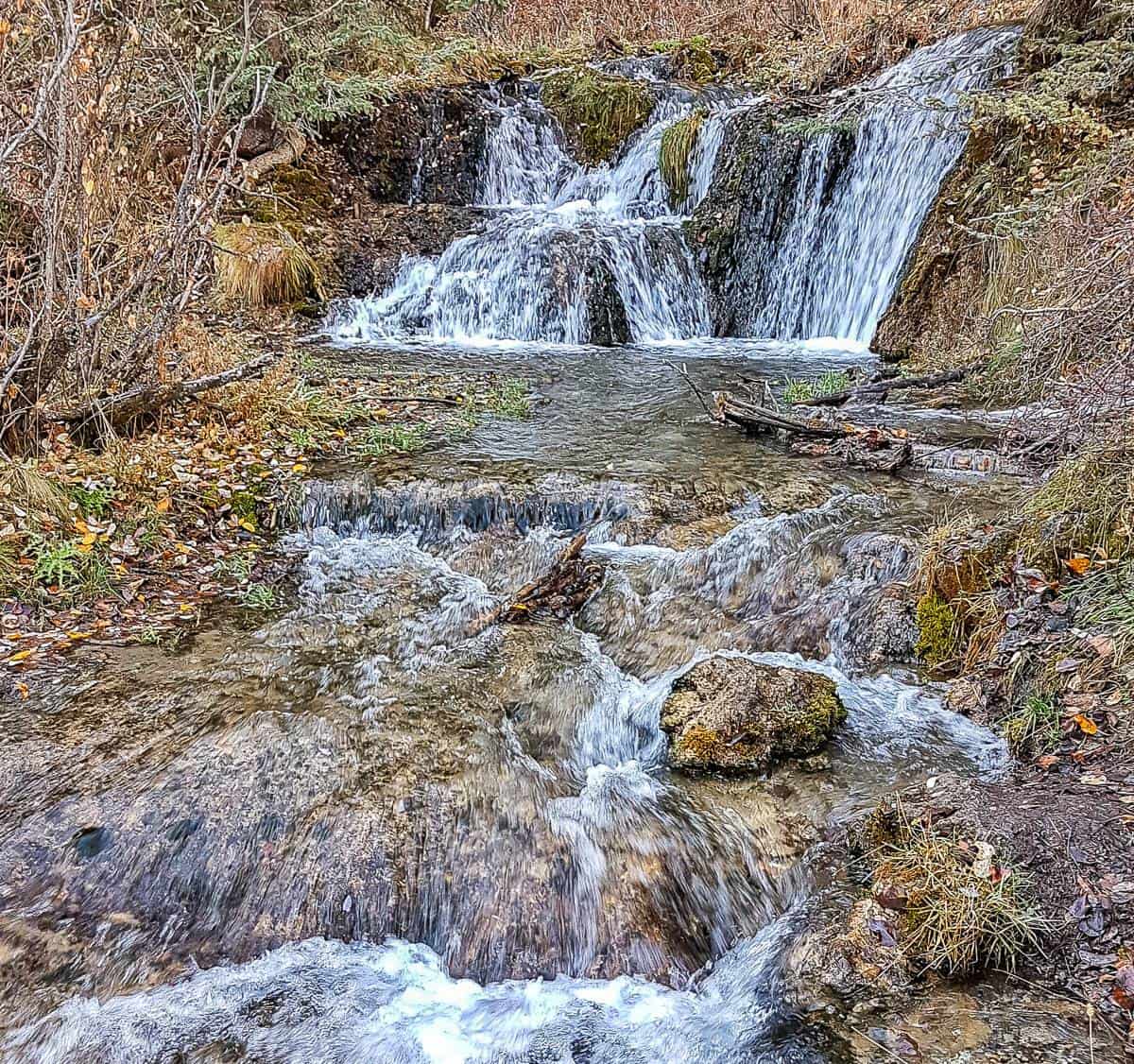 Waterfalls in Big Hill Springs Provincial Park