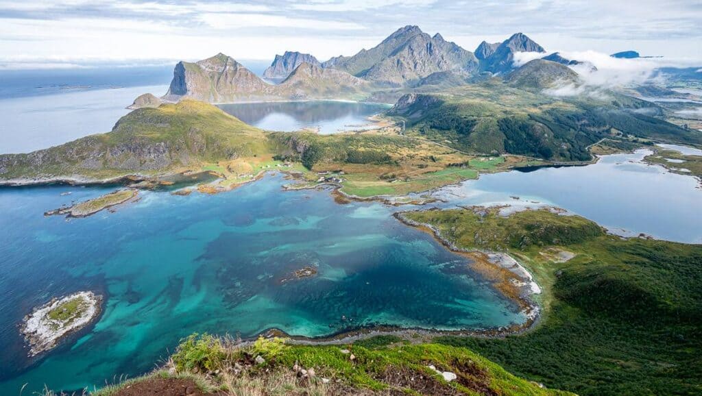 Looking over to Haukand Beach and a peak called Mannen that you could easily knock off in a few hours too