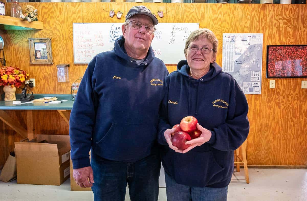 Dan and Cherie Krowas - the third generation owners of Krowas Orchard