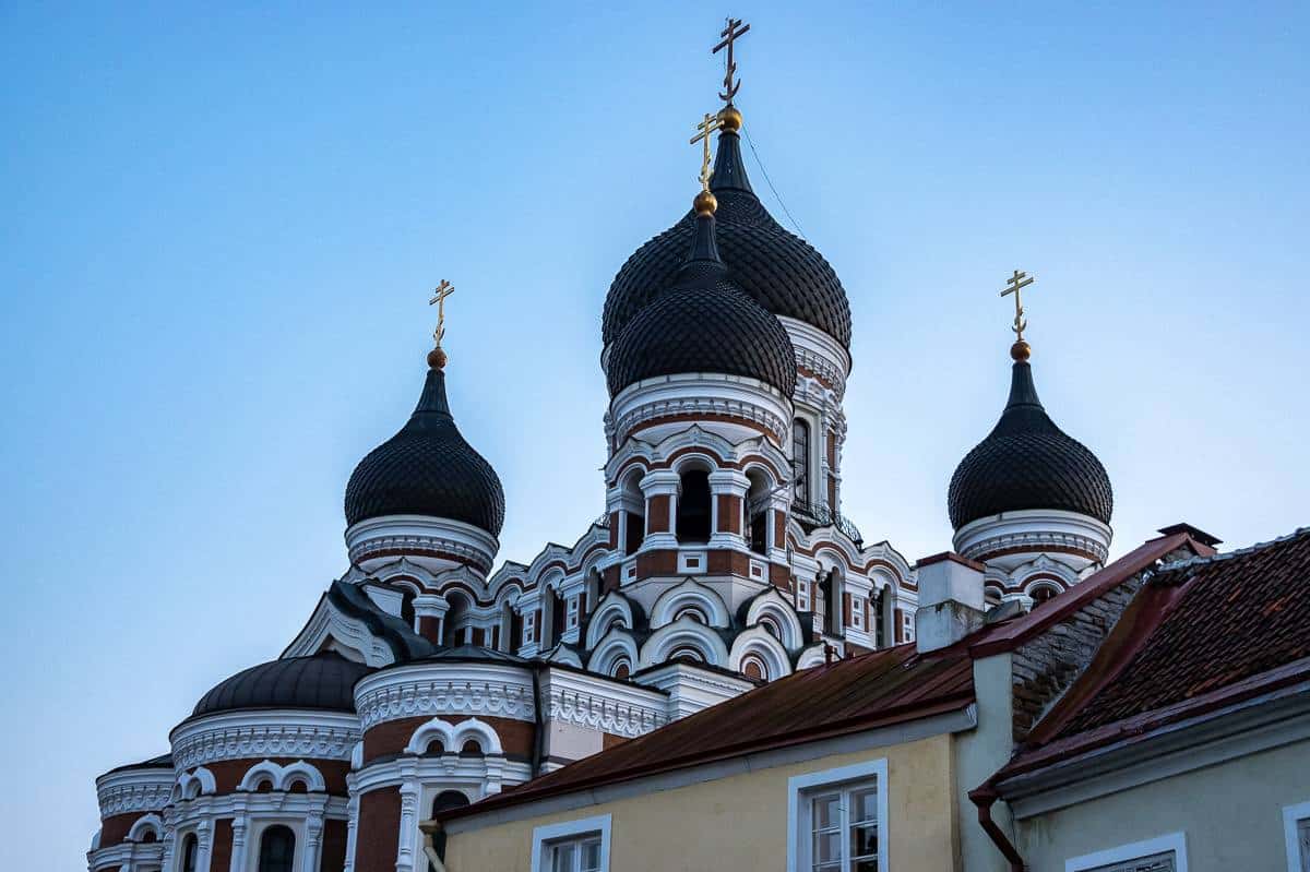 The fantastic domes of the Alexander Nefsky Cathedral