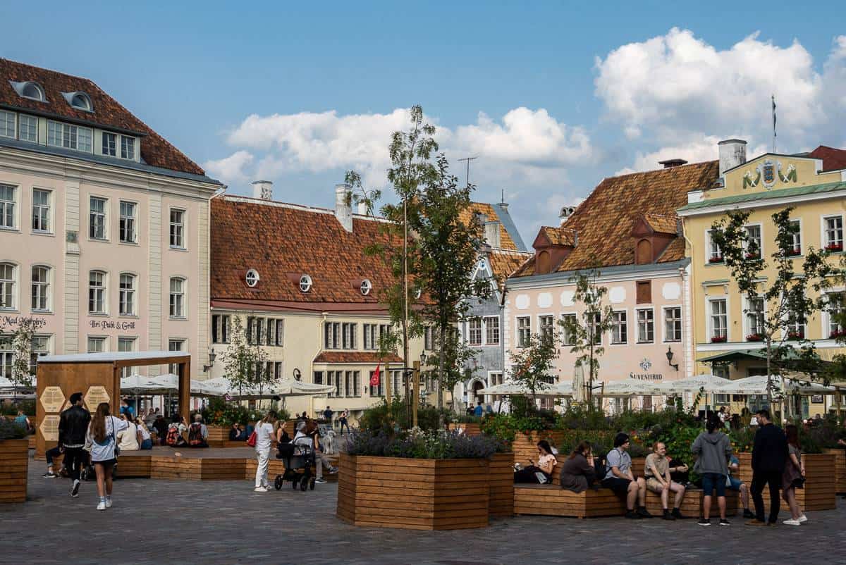 On a weekend in Tallinn be sure to sit and enjoy the beautiful squares and public places in Tallinn Old Town