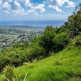 Great views of the Caribbean on the Tet Paul Nature Trail