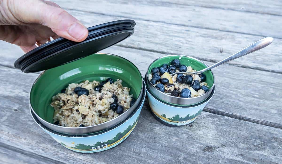 The Hydaway bowls are perfect for hot oatmeal in the morning