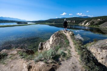 Beautiful scenery on the Wilmer Wetlands trail in Invermere