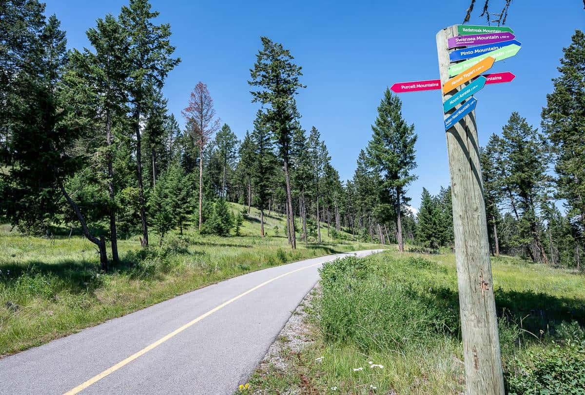 The Markin-MacPhail Westside Legacy Trail is a multi-use trail that starts in Invermere
