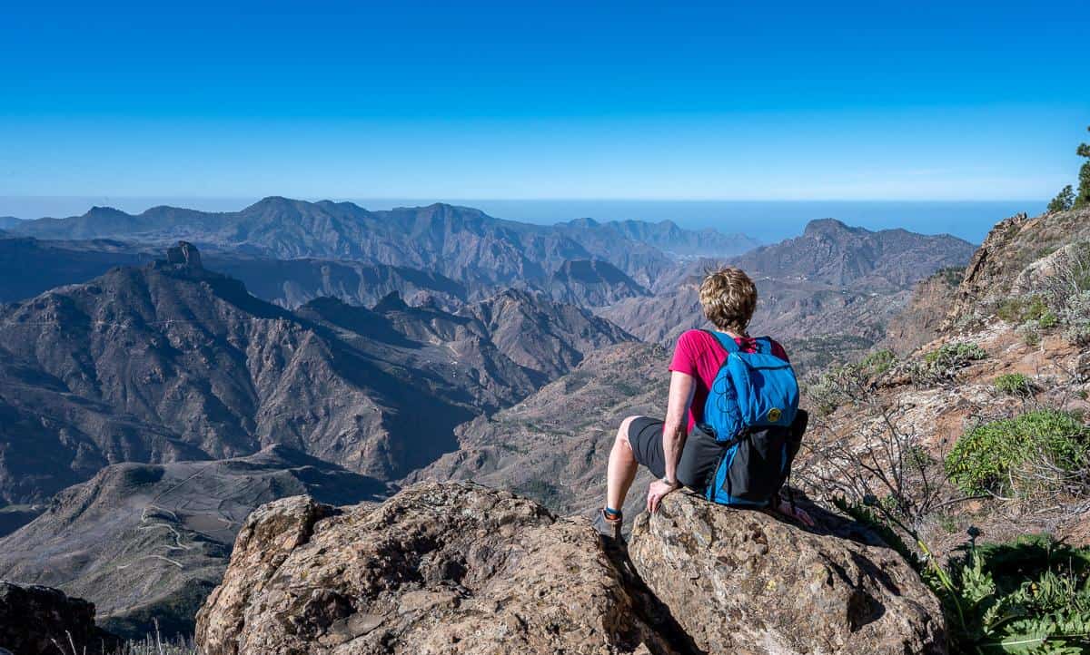Me taking in the view while hiking on Gran Canaria