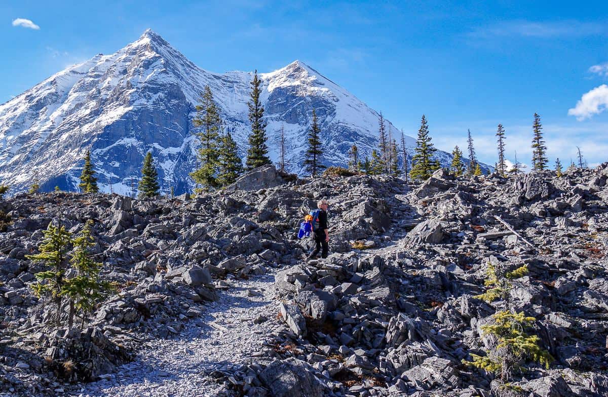 The hike on the way to the Point Campground in Kananaskis Country