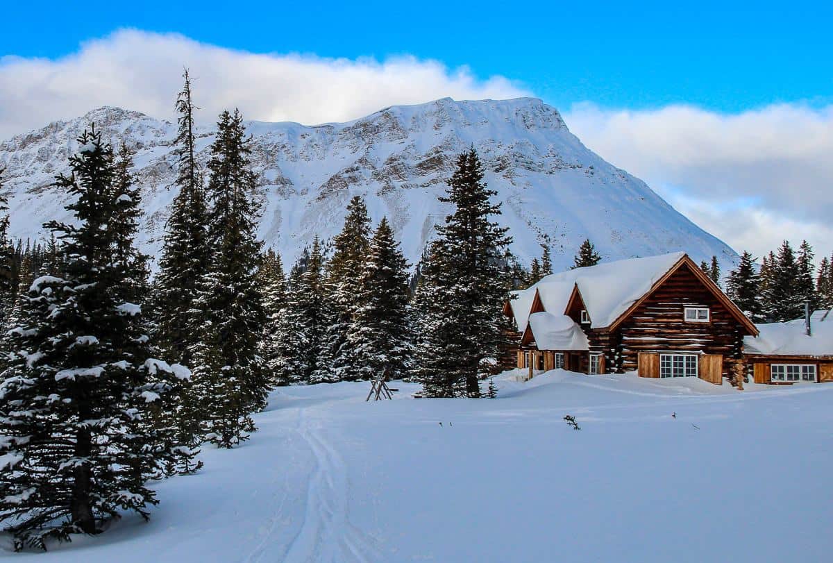 It feels so good to arrive on skis at Skoki Lodge in winter