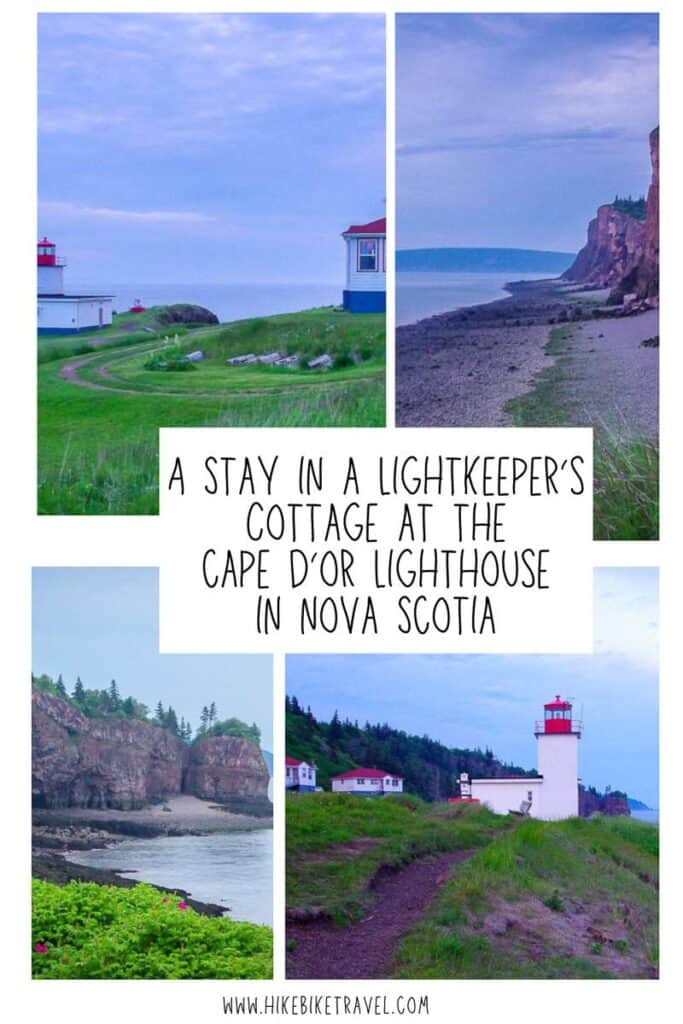 A stay in the Cape D'or Lightkeeper's Cottage on the Bay of Fundy in Nova Scotia
