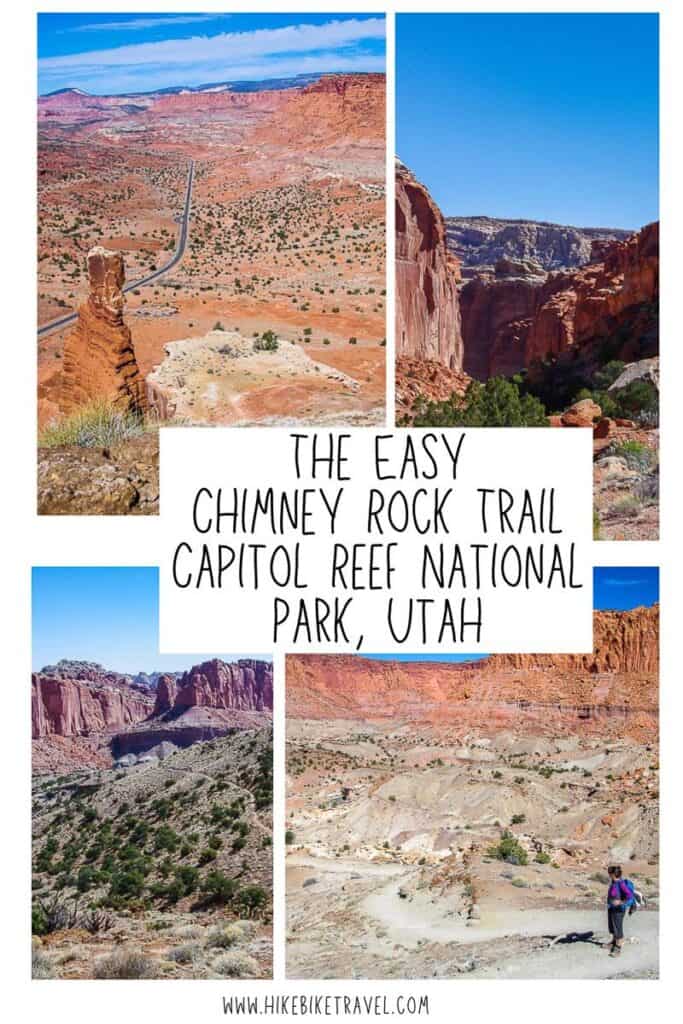 The easy Chimney Rock hike in Capitol Reef National Park