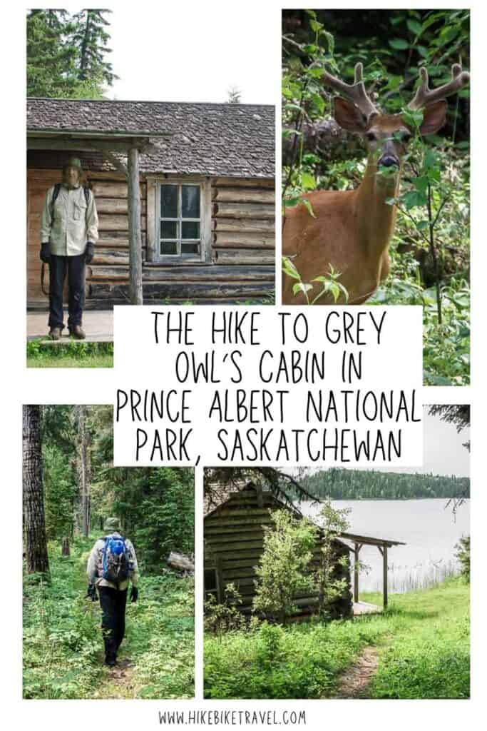 The hike to Grey Owl's Cabin in Prince Albert National Park, Saskatchewan