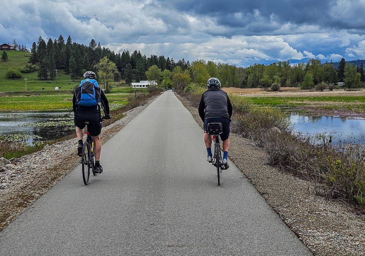 Fantastic cycling on the Trail of the Couer d'Alenes in northern Idaho