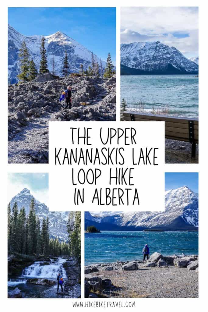 The moderate and very pretty Upper Kananaskis Lake Loop hike in Alberta