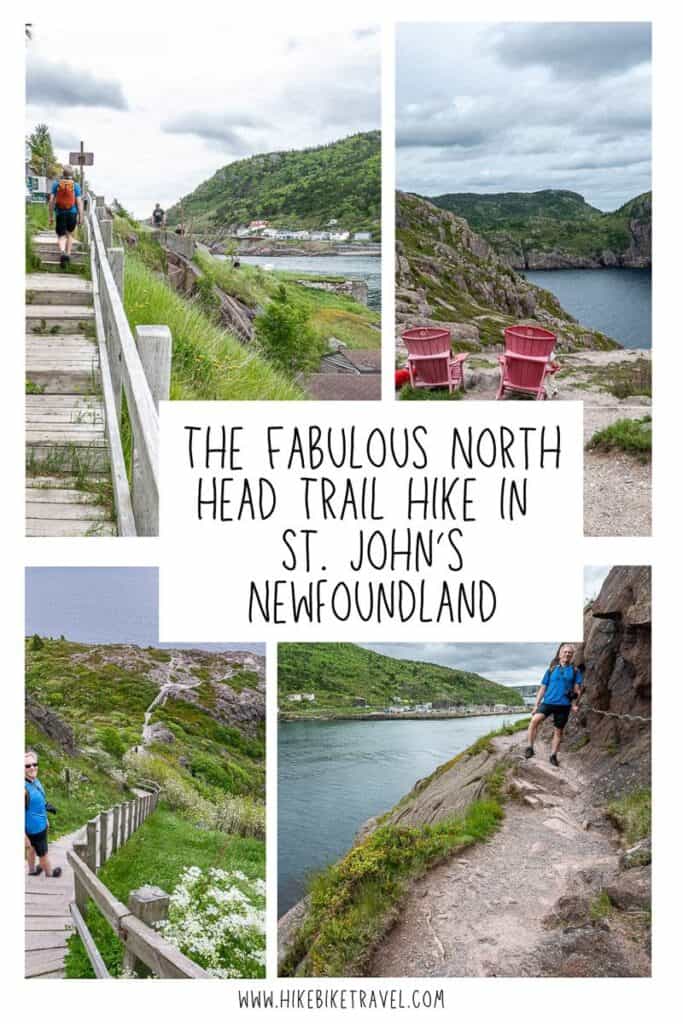 Great hiking trail on the North Head Trail in St. John's, Newfoundland