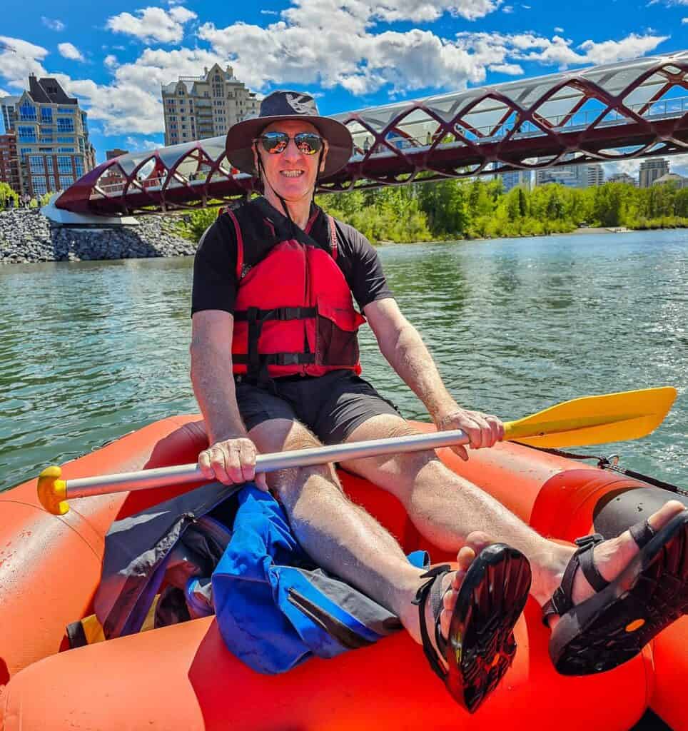 You can't beat a rafting trip in Calgary on a hot summer's day