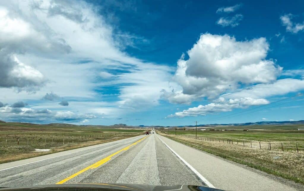 Enjoy big skies on a drive along the Cowboy Highway in Alberta