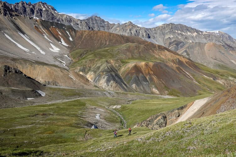 The mountain scenery on the 6th day backpacking in Kluane National Park was extraordinary; this is one of the best things to do in the Yukon