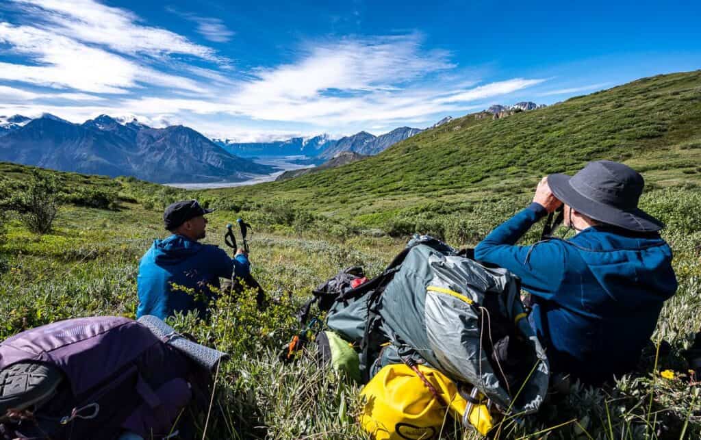 Views from our last lunch spot while backpacking in Kluane National Park