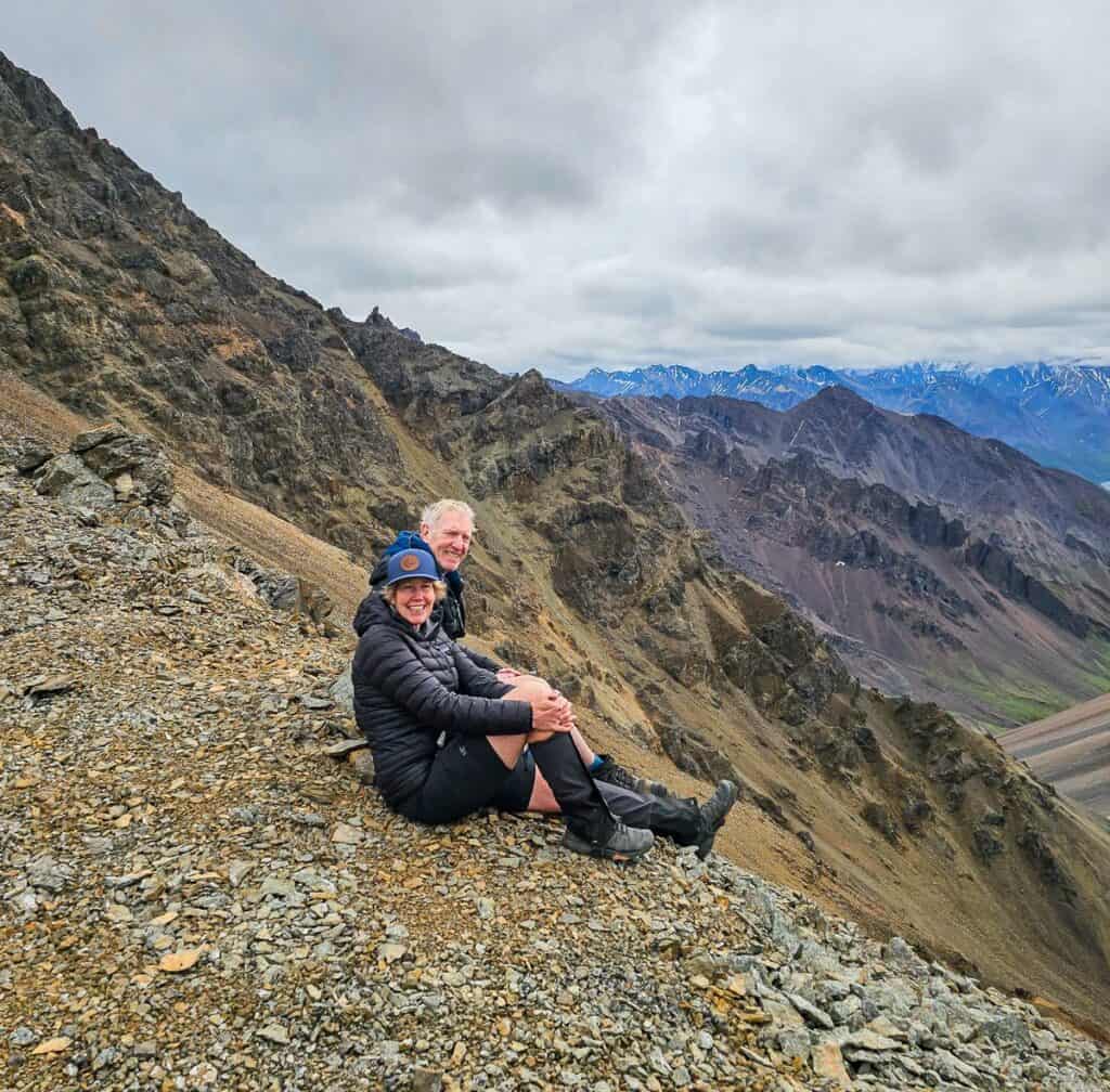 John and I hanging out at the Mount Logan Lookout