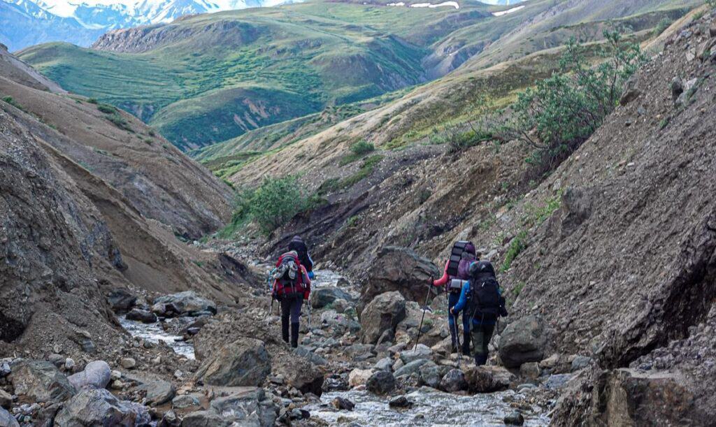 Hiking the stream bed on our last day in Kluane National Park was surprisingly scenic