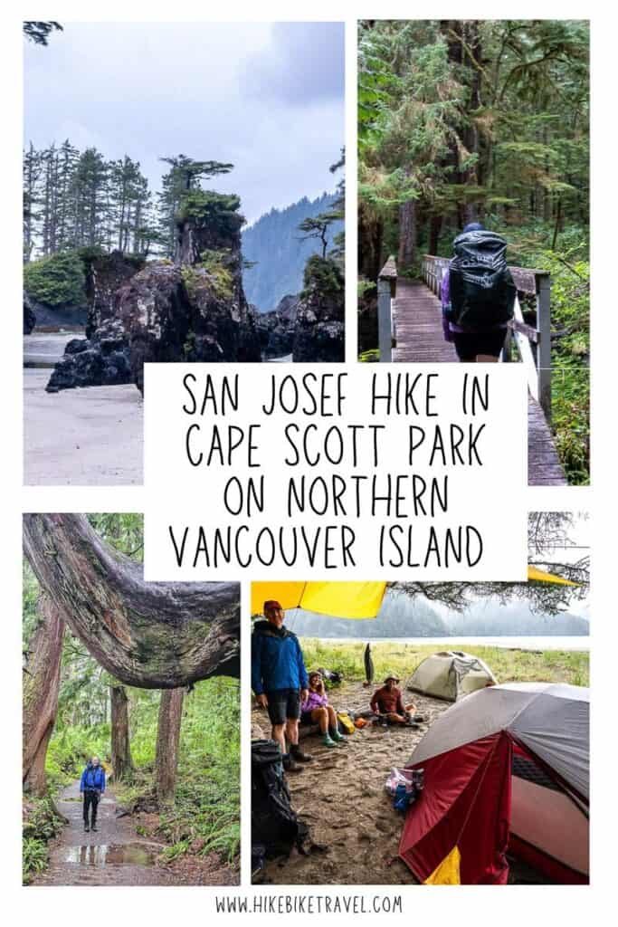 Hiking in St. Joseph in Cape Scott Provincial Park on northern Vancouver Island