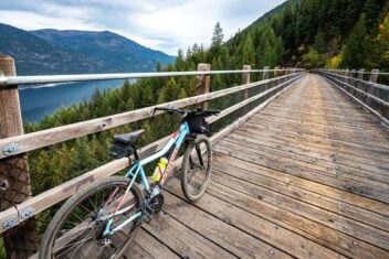 One of the trestles on the Columbia and Western Rail trail