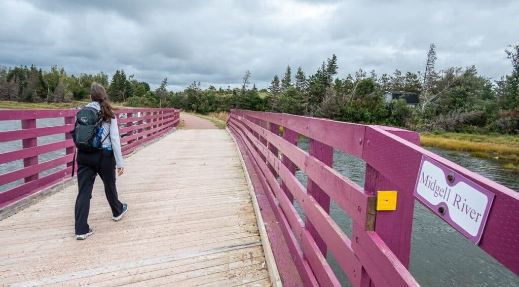 All the bridges we crossed on the Island Walk in PEI today were painted purple-pink